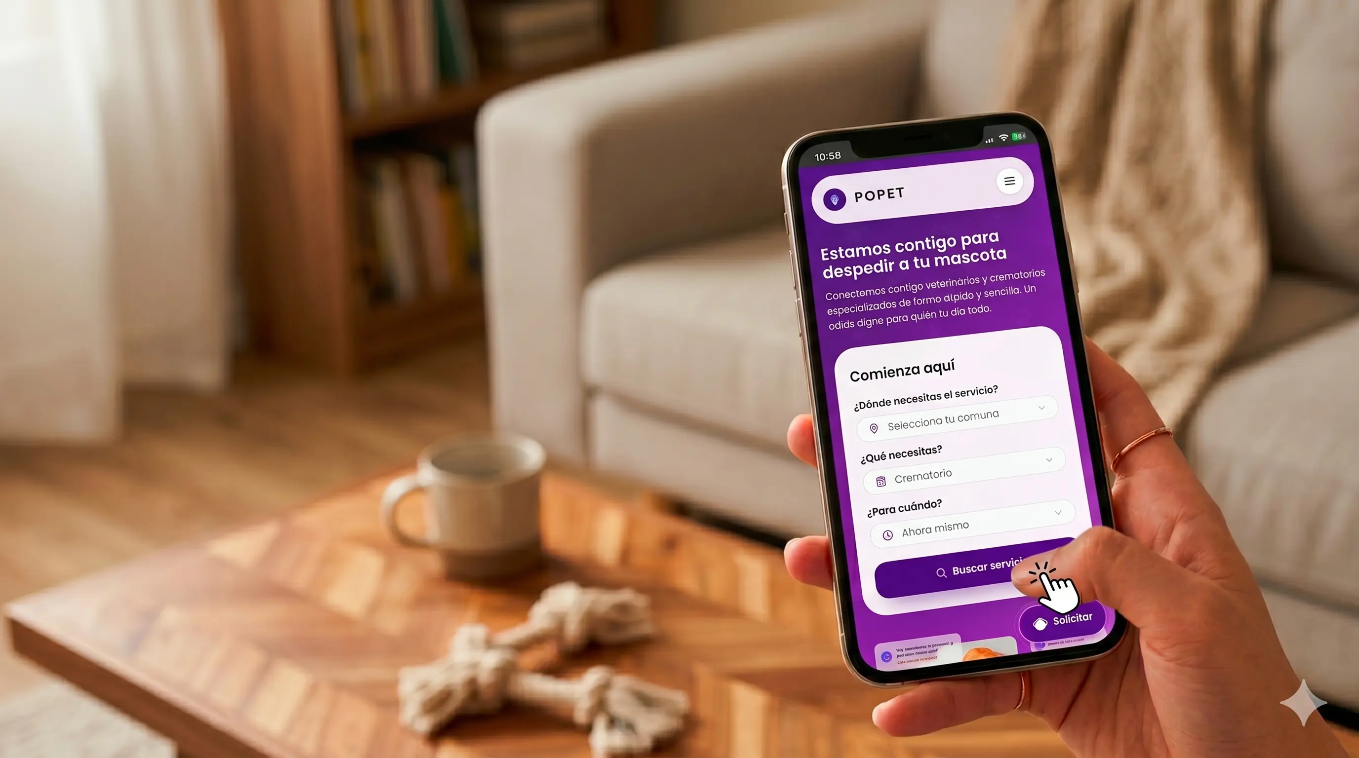 Busca el servicio